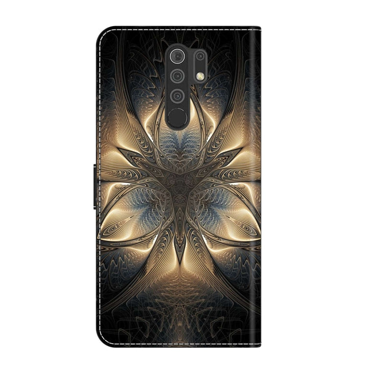 For Xiaomi Redmi 9 Crystal 3D Shockproof Protective Leather Phone Case(Luminous Building) - Xiaomi Cases by PMC Jewellery | Online Shopping South Africa | PMC Jewellery