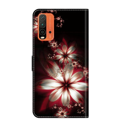 For Xiaomi Redmi 9T Crystal 3D Shockproof Protective Leather Phone Case(Fantastic Flower) - Xiaomi Cases by PMC Jewellery | Online Shopping South Africa | PMC Jewellery