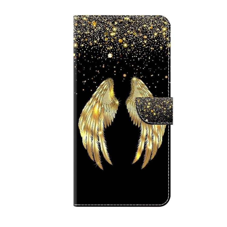 For Xiaomi Redmi 10C Crystal 3D Shockproof Protective Leather Phone Case(Golden Wings) - Xiaomi Cases by PMC Jewellery | Online Shopping South Africa | PMC Jewellery