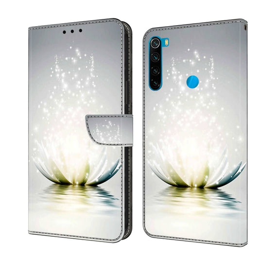 For Xiaomi Redmi Note 8 Crystal 3D Shockproof Protective Leather Phone Case(Light Lotus) - Xiaomi Cases by PMC Jewellery | Online Shopping South Africa | PMC Jewellery