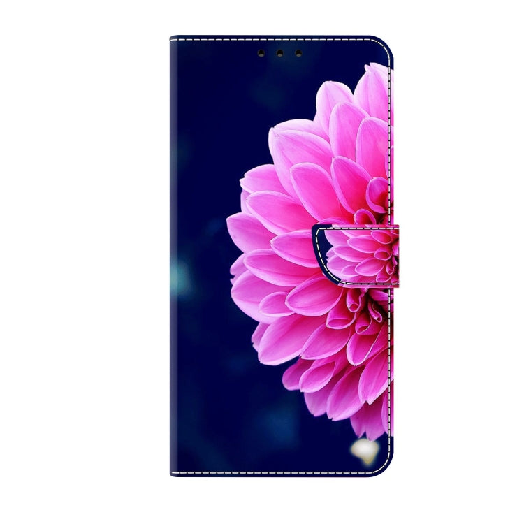 For Xiaomi Redmi Note 10 4G Crystal 3D Shockproof Protective Leather Phone Case(Pink Petals) - Xiaomi Cases by PMC Jewellery | Online Shopping South Africa | PMC Jewellery