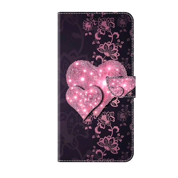 For Xiaomi Redmi Note 11 Global Crystal 3D Shockproof Protective Leather Phone Case(Lace Love) - Xiaomi Cases by PMC Jewellery | Online Shopping South Africa | PMC Jewellery