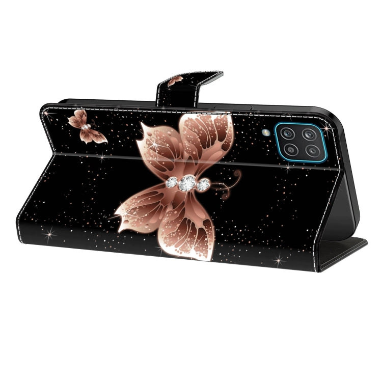 For Xiaomi Redmi Note 12 4G Crystal 3D Shockproof Protective Leather Phone Case(Pink Diamond Butterfly) - free shipping - PMC TechLife - Order now!