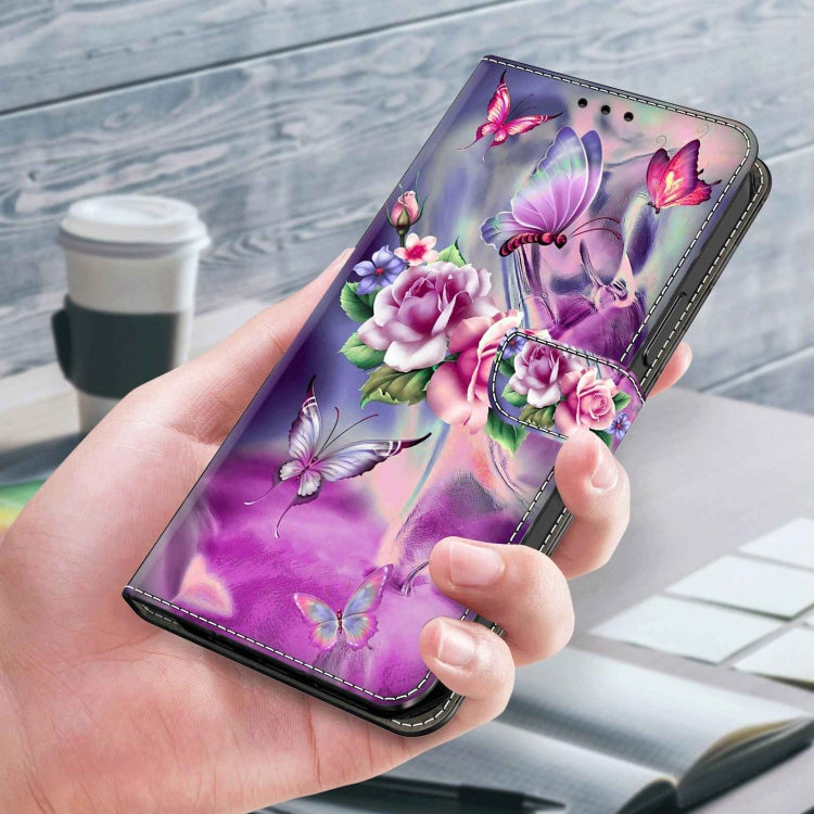 For Xiaomi Redmi Note 12 4G Crystal 3D Shockproof Protective Leather Phone Case(Butterfly) - Xiaomi Cases by PMC Jewellery | Online Shopping South Africa | PMC Jewellery