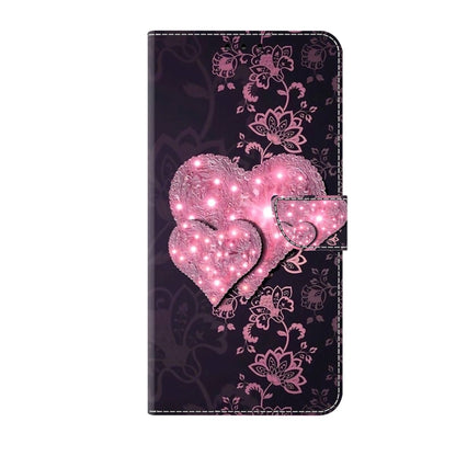 For Xiaomi 13 Lite Crystal 3D Shockproof Protective Leather Phone Case(Lace Love) - 13 Lite Cases by PMC Jewellery | Online Shopping South Africa | PMC Jewellery