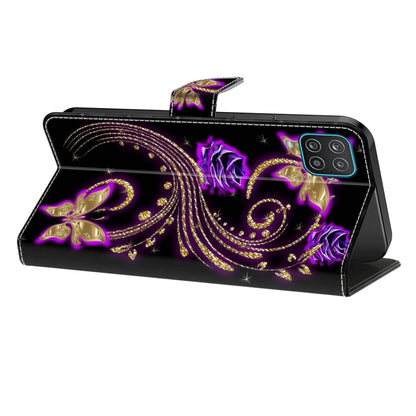 For Xiaomi 13 Pro Crystal 3D Shockproof Protective Leather Phone Case(Purple Flower Butterfly) - 13 Pro Cases by PMC Jewellery | Online Shopping South Africa | PMC Jewellery