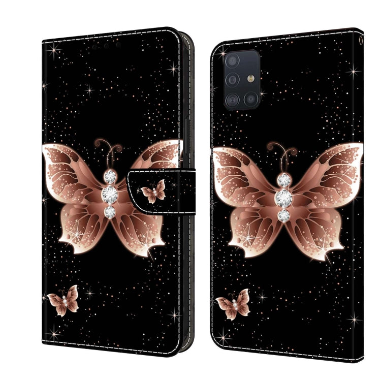 For Samsung Galaxy A71 4G Crystal 3D Shockproof Protective Leather Phone Case(Pink Diamond Butterfly) - free shipping - PMC TechLife - Order now!
