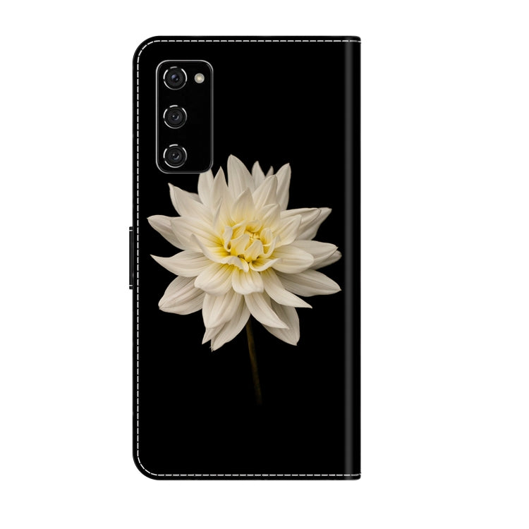 For Samsung Galaxy S20 FE Crystal 3D Shockproof Protective Leather Phone Case(White Flower) - free shipping - PMC TechLife - Order now!
