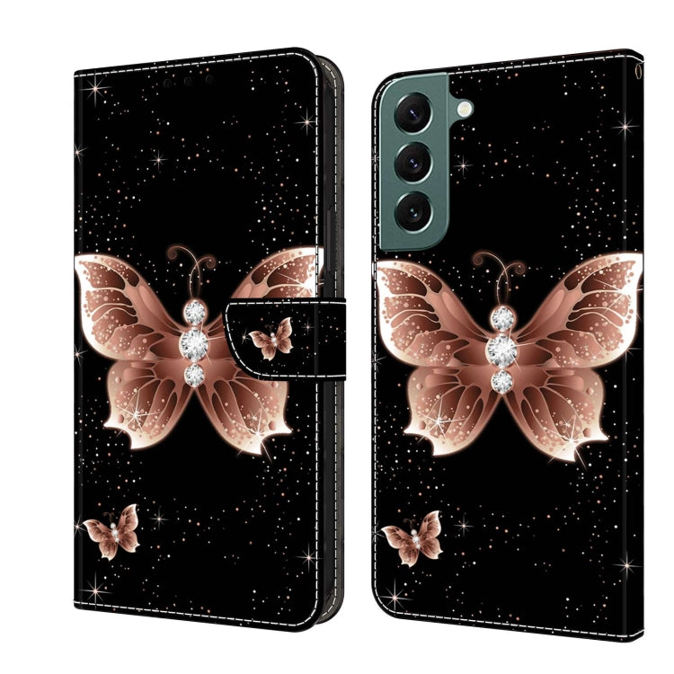 For Samsung Galaxy S22+ Crystal 3D Shockproof Protective Leather Phone Case(Pink Diamond Butterfly) - free shipping - PMC TechLife - Order now!