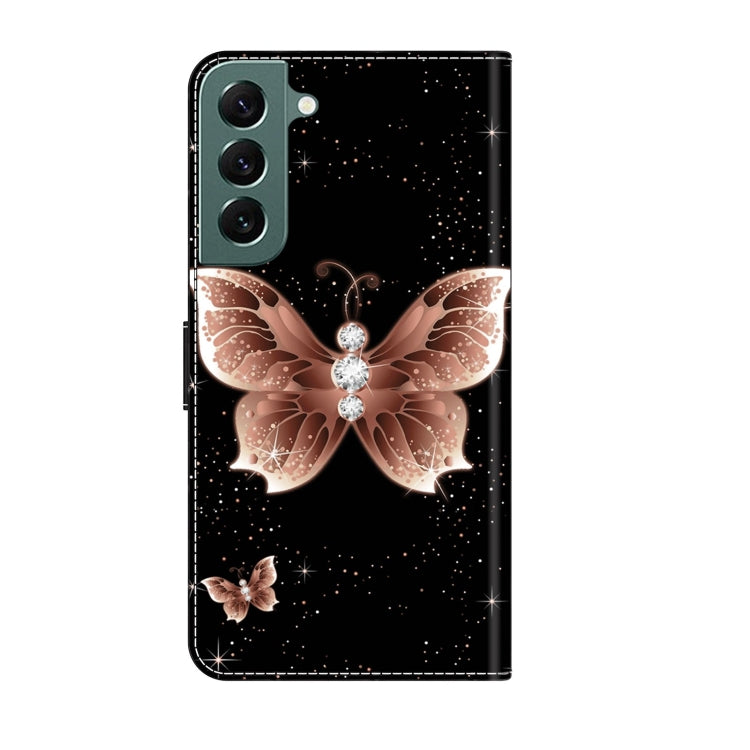 For Samsung Galaxy S22+ Crystal 3D Shockproof Protective Leather Phone Case(Pink Diamond Butterfly) - free shipping - PMC TechLife - Order now!