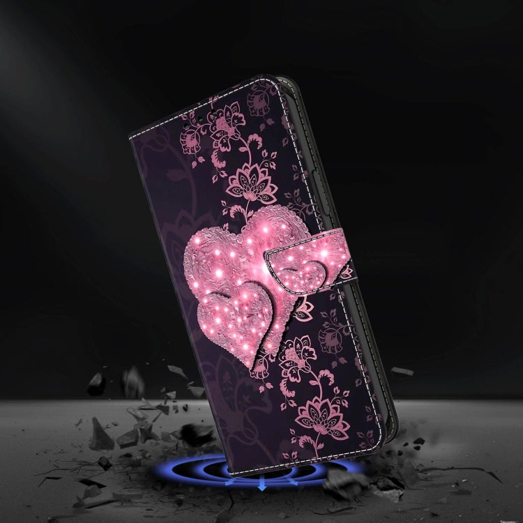 For Samsung Galaxy S22+ Crystal 3D Shockproof Protective Leather Phone Case(Lace Love) - free shipping - PMC TechLife - Order now!