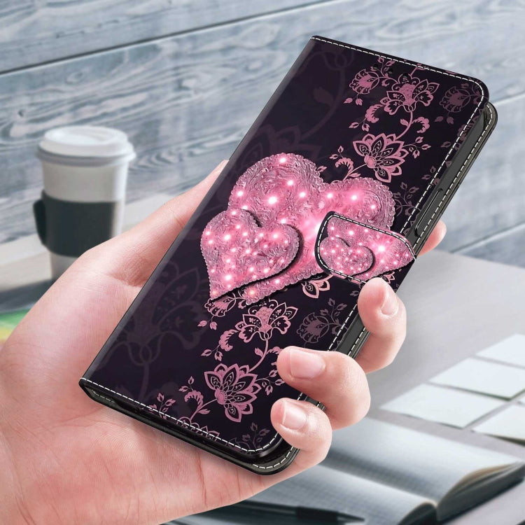 For Samsung Galaxy S22+ Crystal 3D Shockproof Protective Leather Phone Case(Lace Love) - free shipping - PMC TechLife - Order now!