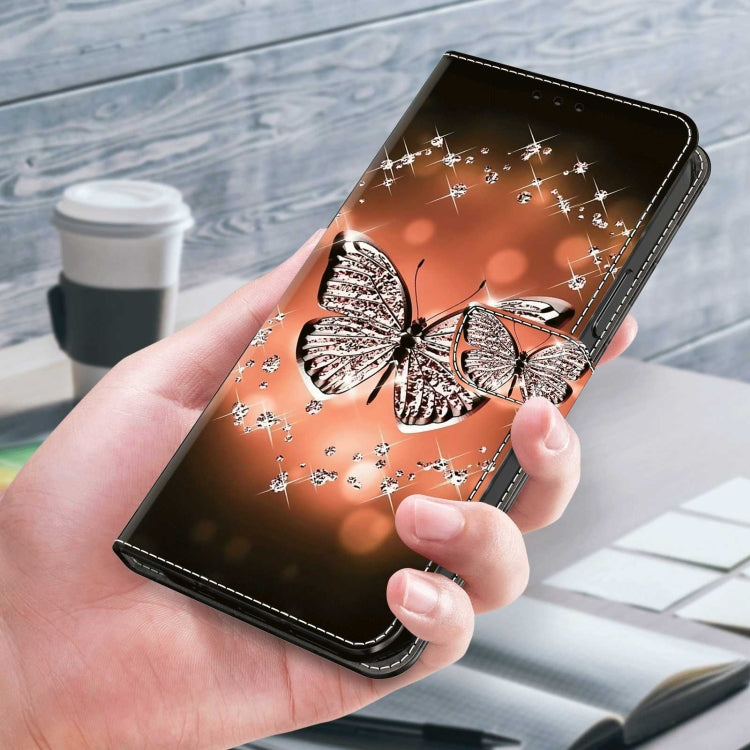 For Samsung Galaxy S23 Crystal 3D Shockproof Protective Leather Phone Case(Crystal Butterfly) - free shipping - PMC TechLife - Order now!