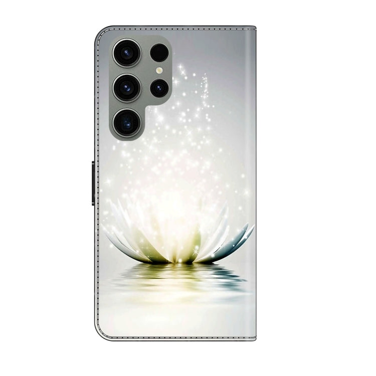 For Samsung Galaxy S23 Ultra Crystal 3D Shockproof Protective Leather Phone Case(Light Lotus) - free shipping - PMC TechLife - Order now!