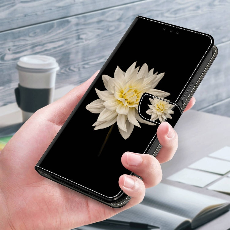 For Samsung Galaxy S23 Ultra Crystal 3D Shockproof Protective Leather Phone Case(White Flower) - free shipping - PMC TechLife - Order now!