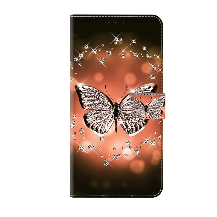 For Samsung Galaxy S23 Ultra Crystal 3D Shockproof Protective Leather Phone Case(Crystal Butterfly) - free shipping - PMC TechLife - Order now!