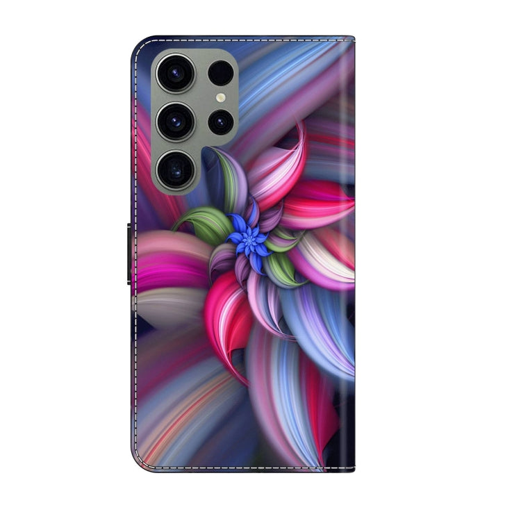 For Samsung Galaxy S23 Ultra Crystal 3D Shockproof Protective Leather Phone Case(Colorful Flower) - free shipping - PMC TechLife - Order now!