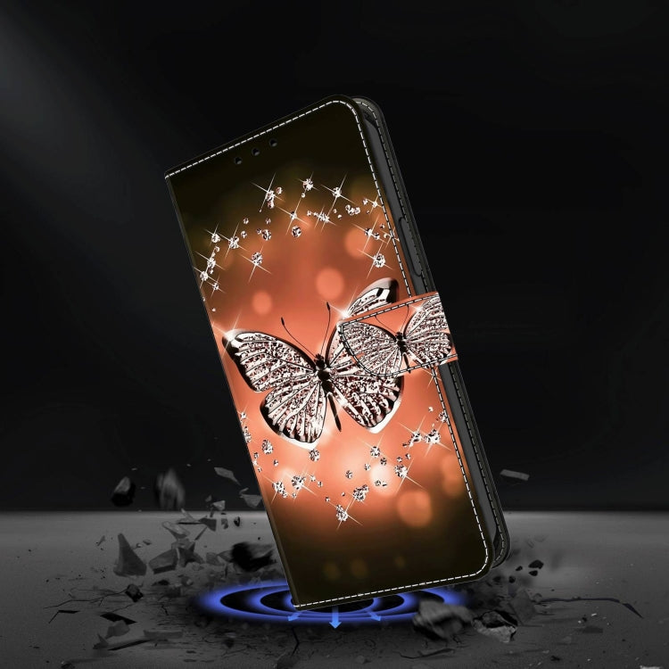 For Samsung Galaxy S23+ Crystal 3D Shockproof Protective Leather Phone Case(Crystal Butterfly) - free shipping - PMC TechLife - Order now!