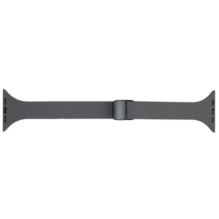 For Apple Watch Ultra 49mm Magnetic Buckle Slim Silicone Watch Band(Starry Grey) - Watch Bands by PMC Jewellery | Online Shopping South Africa | PMC Jewellery