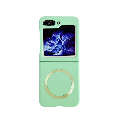 For Samsung Galaxy Z Flip5 Skin Feel Magsafe Magnetic Shockproof PC Phone Case(Green) - Galaxy Z Flip5 Cases by PMC Jewellery | Online Shopping South Africa | PMC Jewellery