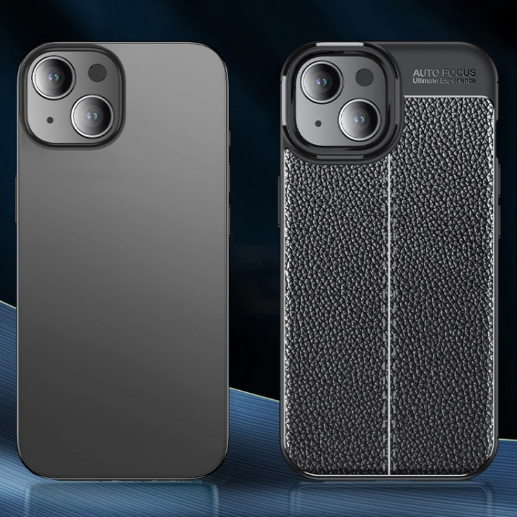 For iPhone 15 Litchi Texture Shockproof TPU Phone Case(Black) - free shipping - PMC TechLife - Order now!