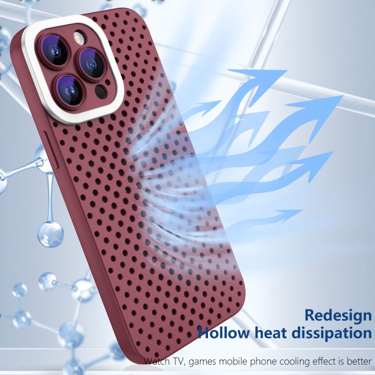 For iPhone 14 Hollow Heat Dissipation TPU Phone Case(Rose Red) - free shipping - PMC TechLife - Order now!