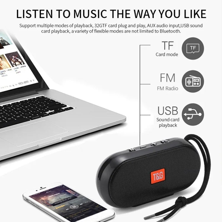 T&G TG179 Outdoor Multifunctional Wireless Bluetooth Speaker Support USB / TF / FM(Black) - Mini Speaker by T&G | Online Shopping South Africa | PMC TechLife | Buy Now Pay Later Mobicred