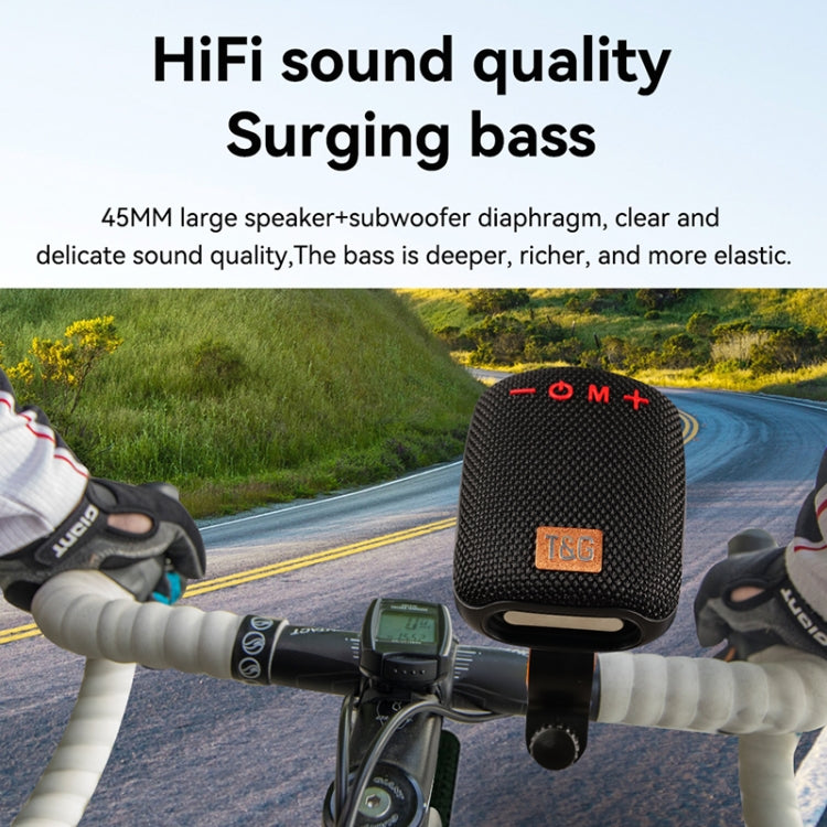 T&G TG-392 Outdoor Bicycle TWS Wireless Bluetooth IPX5 Waterproof Speaker(Dark Green) - Waterproof Speaker by T&G | Online Shopping South Africa | PMC TechLife | Buy Now Pay Later Mobicred