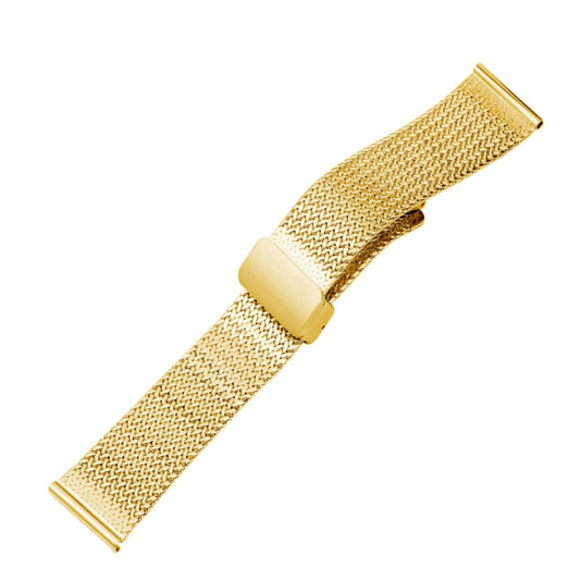 For Apple Watch SE 2022 40mm Magnetic Buckle Herringbone Mesh Metal Watch Band(Gold) - Watch Bands by PMC Jewellery | Online Shopping South Africa | PMC Jewellery