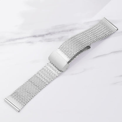 For Apple Watch 6 40mm Magnetic Buckle Herringbone Mesh Metal Watch Band(Starlight) - Watch Bands by PMC Jewellery | Online Shopping South Africa | PMC Jewellery