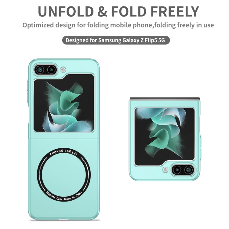 For Samsung Galaxy Z Flip5 5G Magsafe Magnetic Folding PC Phone Case(Light Blue) - free shipping - PMC TechLife - Order now!