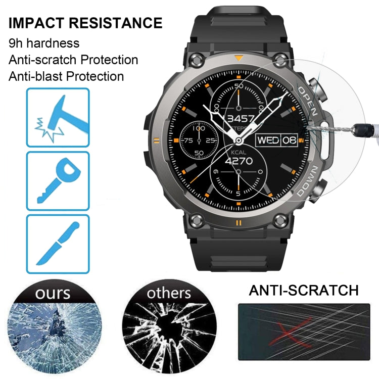 For Zeblaze Vibe 7 10pcs 0.26mm 2.5D 9H Tempered Glass Film Watch Screen Protector - Screen Protector by PMC TechLife | Online Shopping South Africa | PMC TechLife