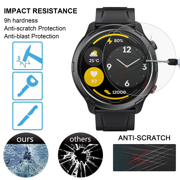 For Zeblaze Stratos 2 Lite 50pcs 0.26mm 2.5D 9H Tempered Glass Film Watch Screen Protector - Screen Protector by PMC TechLife | Online Shopping South Africa | PMC TechLife
