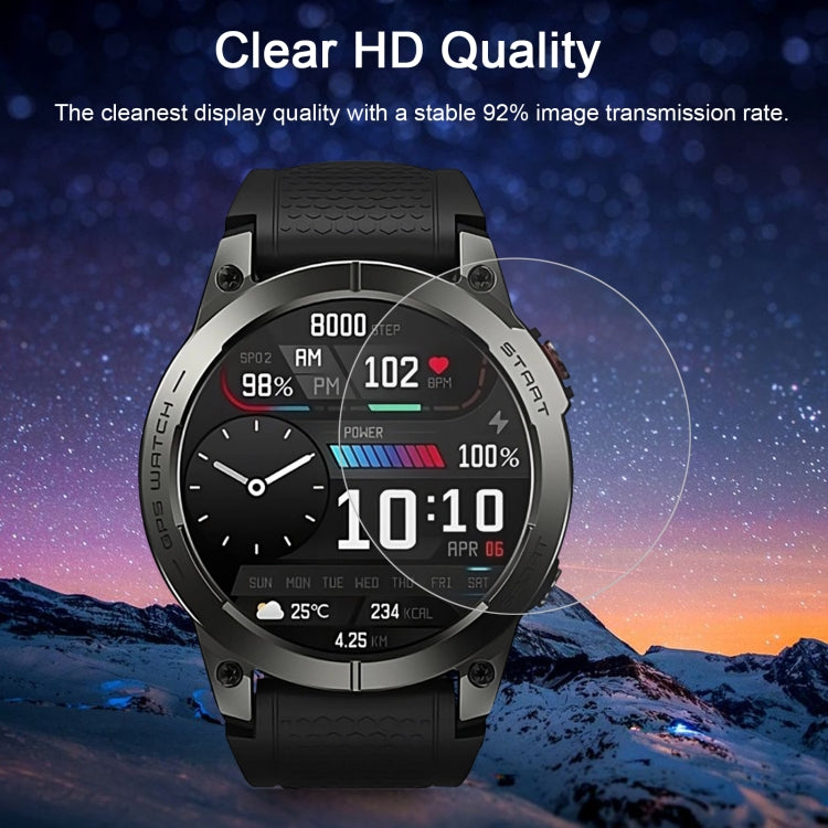 For Zeblaze Stratos 3 50pcs 0.26mm 2.5D 9H Tempered Glass Film Watch Screen Protector - Screen Protector by PMC TechLife | Online Shopping South Africa | PMC TechLife