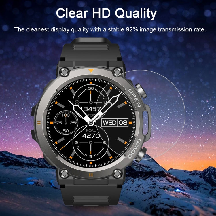 For Zeblaze Vibe 7 50pcs 0.26mm 2.5D 9H Tempered Glass Film Watch Screen Protector - Screen Protector by PMC TechLife | Online Shopping South Africa | PMC TechLife