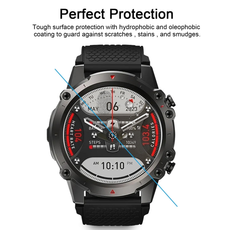 For Zeblaze Vibe 7 Lite 50pcs 0.26mm 2.5D 9H Tempered Glass Film Watch Screen Protector - Screen Protector by PMC TechLife | Online Shopping South Africa | PMC TechLife