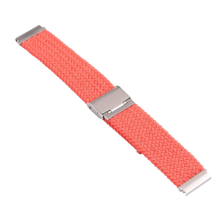 18mm Nylon Braided Metal Buckle Watch Band(Bright Orange) - Watch Bands by PMC Jewellery | Online Shopping South Africa | PMC Jewellery