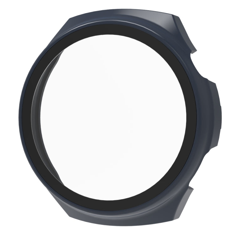 For Huawei Watch 4 Tempered Film + PC Integrated Watch Protective Case(Midnight Blue) - Watch Cases by PMC TechLife | Online Shopping South Africa | PMC TechLife