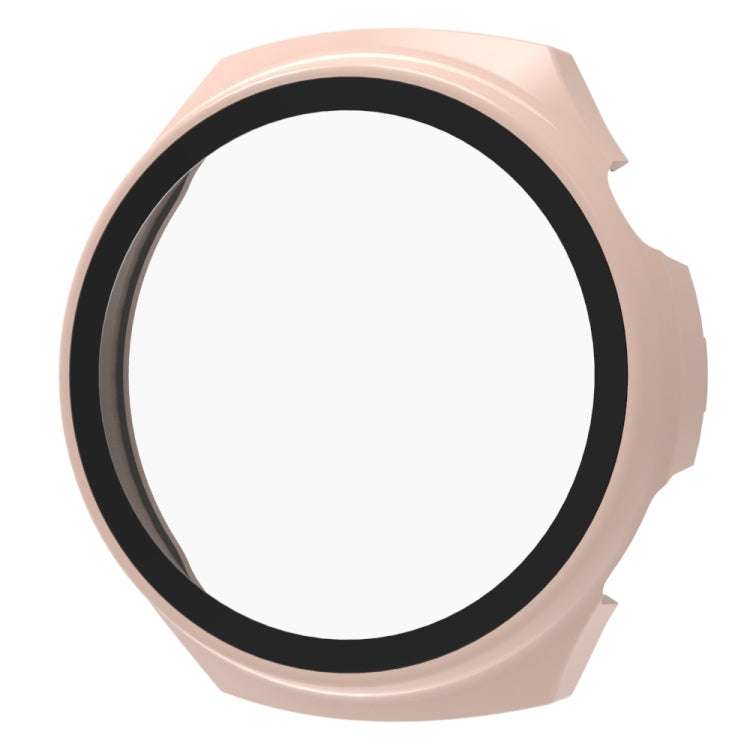 For Huawei Watch 4 Pro Tempered Film + PC Integrated Watch Protective Case(Pink) - Watch Cases by PMC Jewellery | Online Shopping South Africa | PMC Jewellery