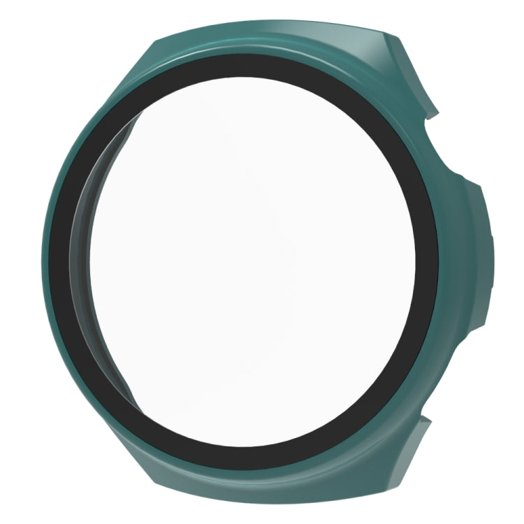 For Huawei Watch 4 Pro Tempered Film + PC Integrated Watch Protective Case(Pine Green) - Watch Cases by PMC TechLife | Online Shopping South Africa | PMC TechLife