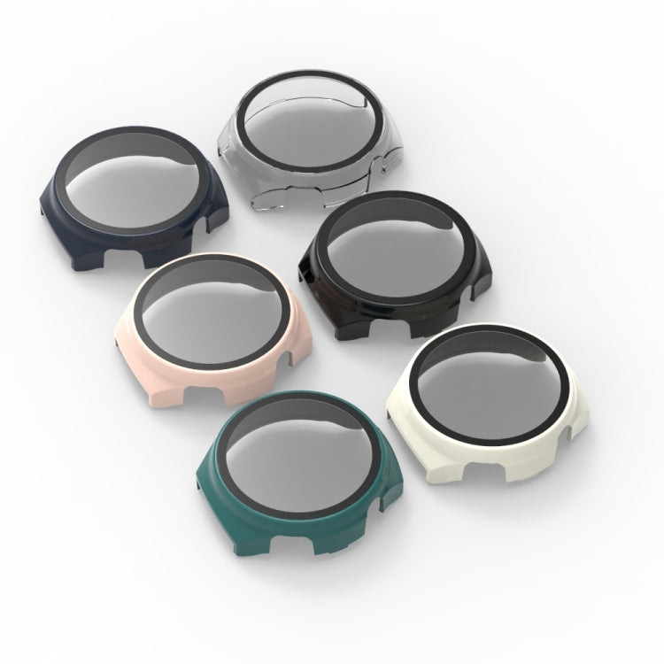 For Huawei Watch 4 Tempered Film + PC Integrated Watch Protective Case(Transparent) - Watch Cases by PMC TechLife | Online Shopping South Africa | PMC TechLife