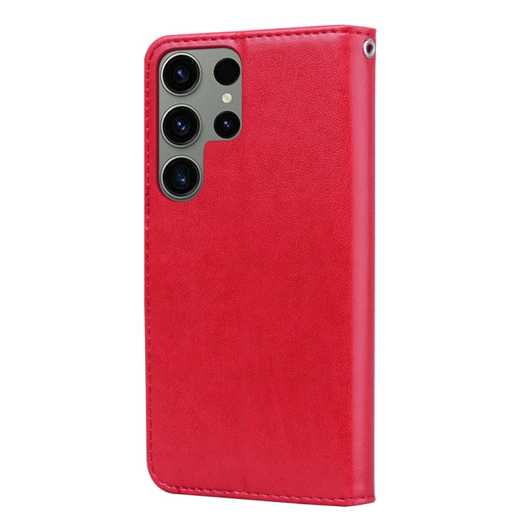 For Samsung Galaxy S23 Ultra 5G Rose Embossed Flip PU Leather Phone Case(Red) - free shipping - PMC TechLife - Order now!