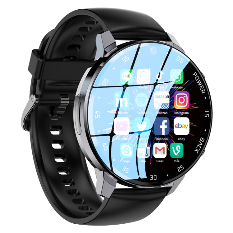 A3 1.43 inch IP67 Waterproof 4G Android 8.1 Smart Watch Support Face Recognition / GPS, Specification:2G+16G(Black) - Android Watch by PMC TechLife | Online Shopping South Africa | PMC TechLife