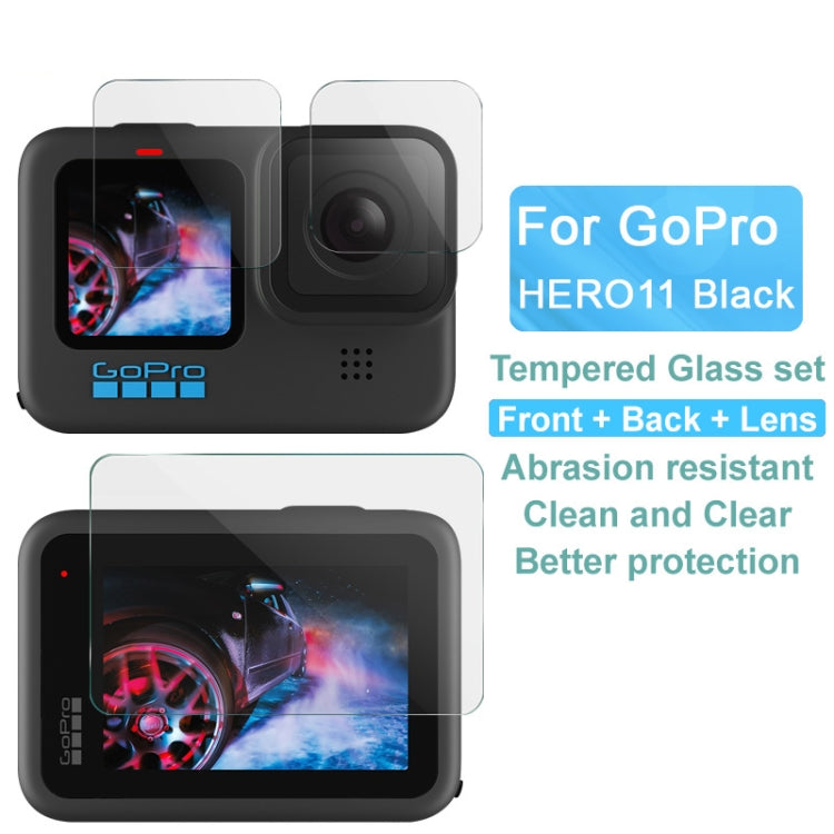 For GoPro HERO11 Black imak Rear Screen + Front Screen + Rear Camera Lens Tempered Glass Film -  by imak | Online Shopping South Africa | PMC TechLife