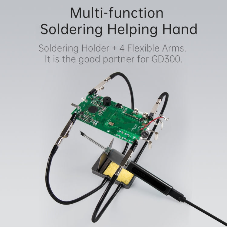 GVDA GD300 Intelligent Internal Heating Digital Display Constant Temperature Maintenance Electric Soldering Iron with 65W Charger + Stand Set - free shipping - PMC TechLife - Order now!