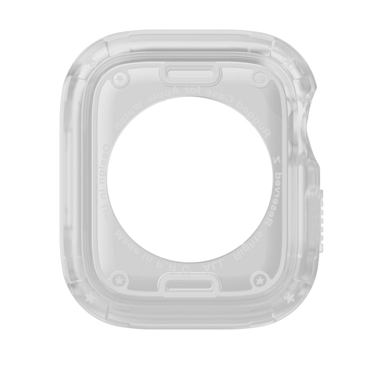 For Apple Watch Series 8 / 7 45mm 2-in-1 PC Hybrid TPU Armor Watch Case(Transparent) - Watch Cases by PMC TechLife | Online Shopping South Africa | PMC TechLife