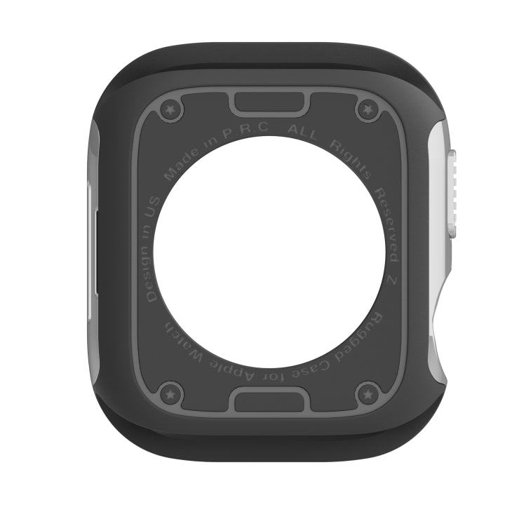 For Apple Watch Series 8 / 7 45mm 2-in-1 PC Hybrid TPU Armor Watch Case(Silver Gray) - Watch Cases by PMC TechLife | Online Shopping South Africa | PMC TechLife
