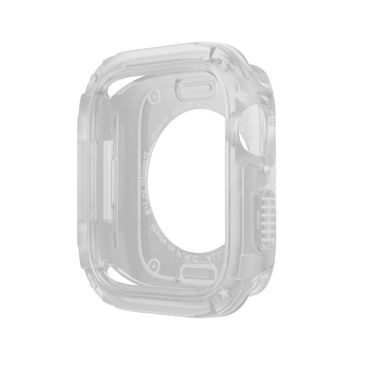 For Apple Watch Series 8 / 7 41mm 2-in-1 PC Hybrid TPU Armor Watch Case(Transparent) - Watch Cases by PMC TechLife | Online Shopping South Africa | PMC TechLife