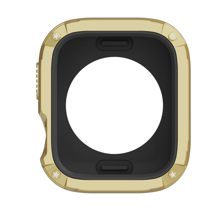 For Apple Watch Series 8 / 7 41mm 2-in-1 PC Hybrid TPU Armor Watch Case(Gold) - Watch Cases by PMC TechLife | Online Shopping South Africa | PMC TechLife