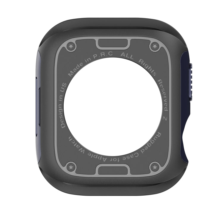 For Apple Watch Series 8 / 7 41mm 2-in-1 PC Hybrid TPU Armor Watch Case(Midnight Blue) - Watch Cases by PMC Jewellery | Online Shopping South Africa | PMC Jewellery